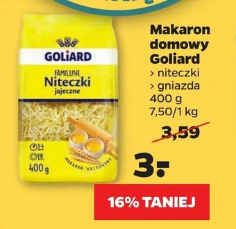 Netto Makaron domowy Goliard oferta