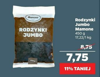 Netto Rodzynki Jumbo Mamone oferta