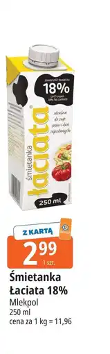 E.Leclerc Mlekpol Śmietanka łaciata 18% oferta