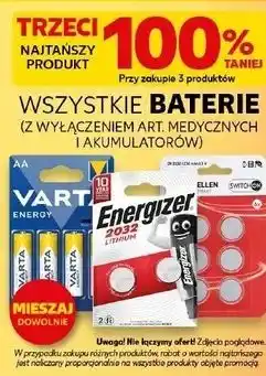 Kaufland WSZYSTKIE BATERIE (Z WYŁĄCZENIEM ART. MEDYCZNYCH I AKUMULATORÓW) oferta