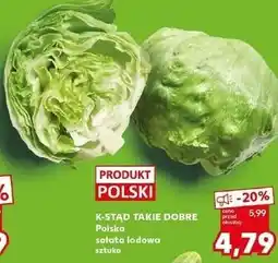 Kaufland K-STĄD TAKIE DOBRE Polska sałata lodowa oferta