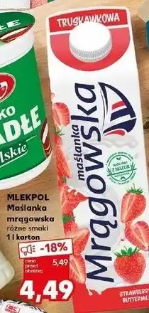 Kaufland Maślanka mrągowska różne smaki oferta