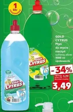 Kaufland Płyn do mycia naczyń cytryna, aloes 1000 ml opakowanie oferta
