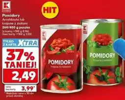 Kaufland Pomidory Arrabbiata lub krojone z ziołami K Classic 260/400 g oferta