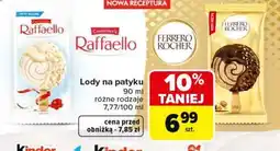 Carrefour Lody na patyku 90 ml Raffaello oferta