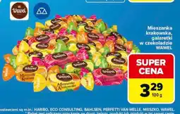 Carrefour Mieszanka krakowska, galaretki w czekoladzie WAWEL oferta