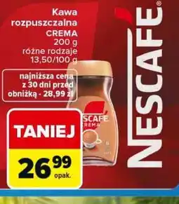 Carrefour Kawa rozpuszczalna Crema Nescafé oferta