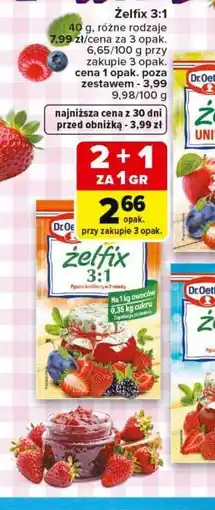 Carrefour Żelfix 3:1 Dr. Oetker oferta