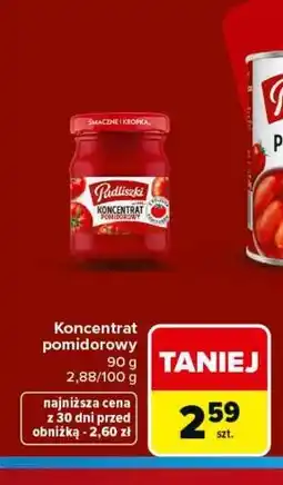 Carrefour Pudliszki Koncentrat pomidorowy oferta