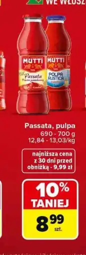 Carrefour MUTTI Passata, pulpa oferta