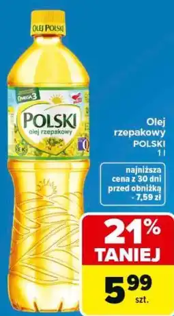 Carrefour Olej rzepakowy POLSKI oferta