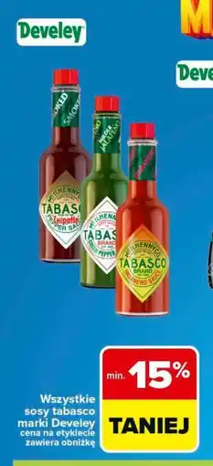Carrefour Wszystkie sosy tabasco marki Develey oferta