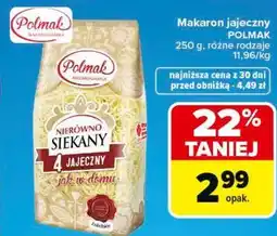 Carrefour Makaron jajeczny POLMAK 250 g, różne rodzaje oferta
