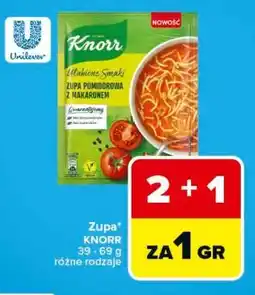 Carrefour Zupa* KNORR 39 - 69 g różne rodzaje oferta