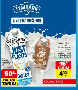 Carrefour Napój roślinny TYMBARK JUST PLANTS oferta