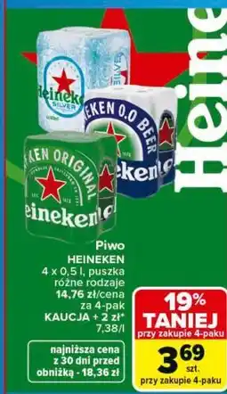 Carrefour Piwo HEINEKEN oferta