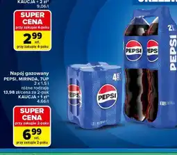 Carrefour Napój gazowany PEPSI, MIRINDA, 7UP 2 x 1,5 l różne rodzaje oferta