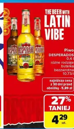 Carrefour Piwo DESPERADOS oferta