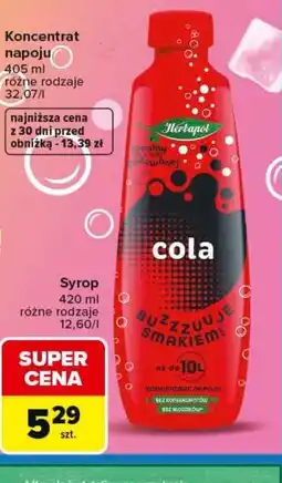 Carrefour Syrop Herbapol cola oferta