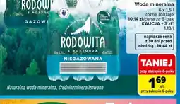 Carrefour Woda mineralna Rodowita Z ROZTOCZA niegazowana oferta