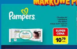 Carrefour Chusteczki nawilżane dla dzieci AQUA SOFT TOUCH 60 szt. Pampers oferta