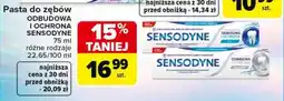 Carrefour Pasta do zębów ODBUDOWA I OCHRONA SENSODYNE, 75 ml, różne rodzaje oferta