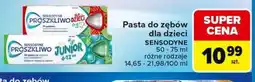 Carrefour Pasta do zębów dla dzieci SENSODYNE, 50 - 75 ml, różne rodzaje oferta