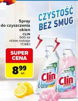 Carrefour Spray do czyszczenia okien Clin oferta