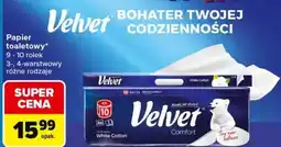 Carrefour Papier toaletowy Velvet oferta