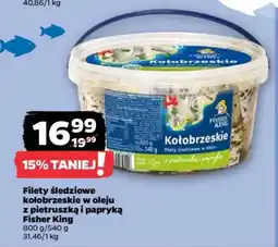 Netto Filety śledziowe kołobrzeskie w oleju z pietruszką i papryką Fisher King oferta