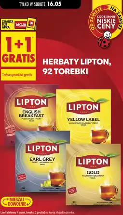 Biedronka Herbaty Lipton, 92 torebki oferta