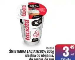 TomiMarkt Śmietanka Łaciata 30% Mlekpol oferta