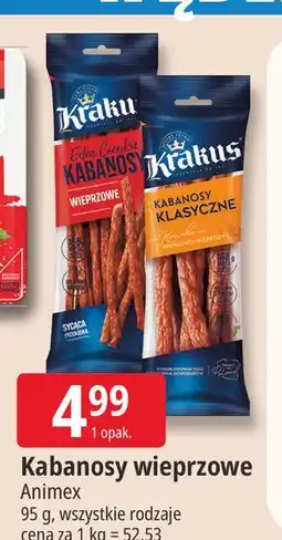 E.Leclerc Kabanosy wieprzowe Krakus Animex oferta