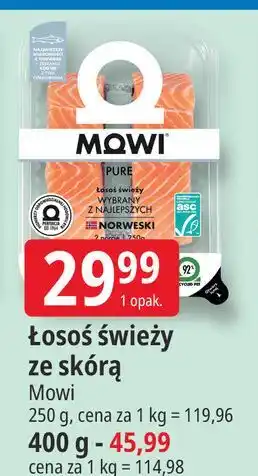 Łosoś świeży porcje Mowi