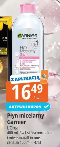 E.Leclerc Płyn micelarny do skóry normalnej i mieszanej Garnier Skin Naturals oferta