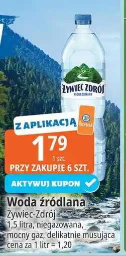 E.Leclerc Woda mocny gaz Żywiec Zdrój oferta