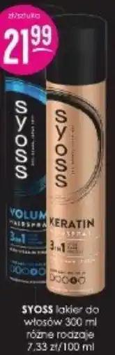 Jaśmin Syoss Lakier do włosów oferta