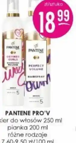 Jaśmin Pantene Pro-V Lakier / Pianka oferta