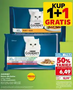 Kaufland Karma dla kotów purina gourmet Perle Mini Fileciki w sosie z warzywami 4-pak oferta