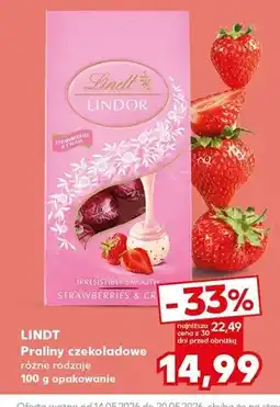 Kaufland Praliny czekoladowe LINDT różne rodzaje oferta