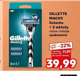 Kaufland Golarka + 2 wkłady gillette MACH3 oferta