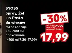 Kaufland Spray do włosów Syoss oferta