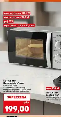 Kaufland Kuchenka mikrofalowa switch on 1100W 17l 44,6x24,1x35,9cm oferta