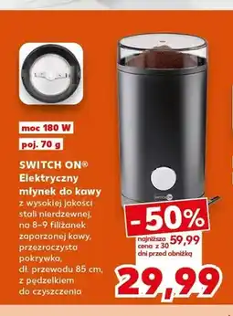 Kaufland Elektryczny młynek do kawy switch on moc 180W poj oferta