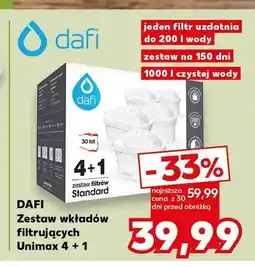 Kaufland Zestaw wkładów filtrujących dafi Unimax 4+1 oferta