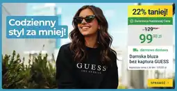 ERLI Damska bluza bez kaptura GUESS oferta