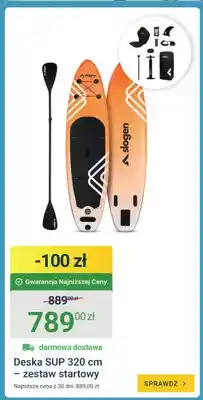 ERLI Deska SUP slogen 320cm – zestaw startowy oferta