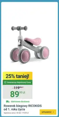 ERLI Rowerek biegowy RICOKIDS od 1. roku życia oferta