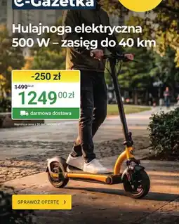 ERLI Hulajnoga elektryczna 500W – zasięg do 40 km oferta