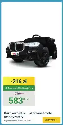 ERLI Duże auto SUV Joy4Kids – skórzane fotele, amortyzatory oferta